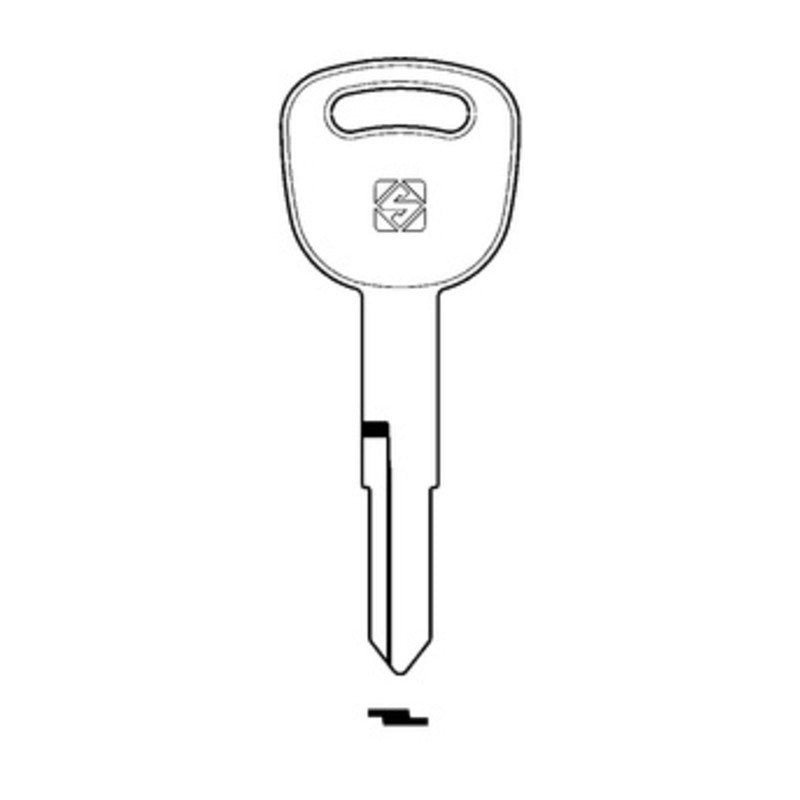 Q.TA' 5 SILCA KYM2RP CHIAVE AUTO TESTA PLASTICA ACCIAIO