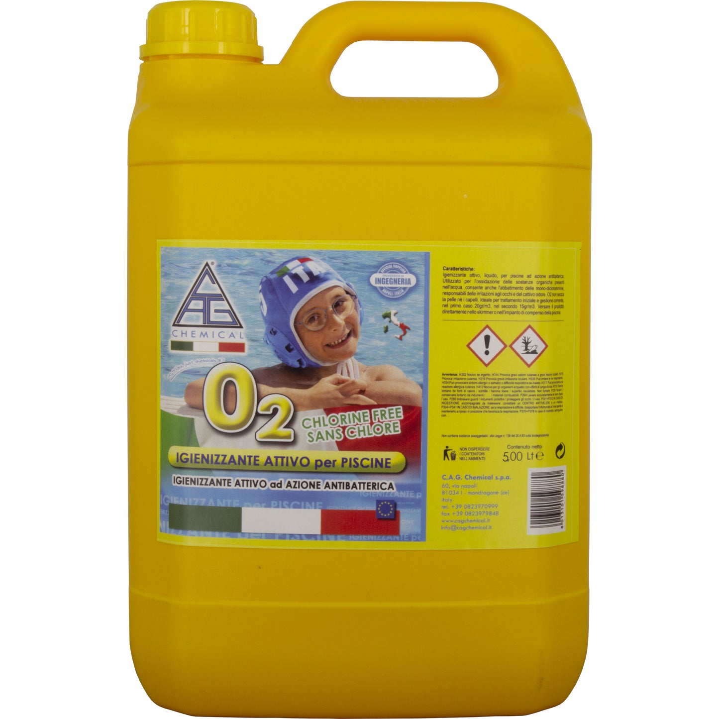 IGIENIZZANTE PER PISCINA S/CLORO MULTIATTIVO 5 L