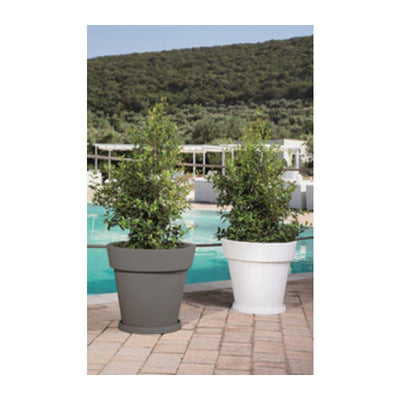 Q.TA' 1 SOTTOVASO D 35 CM P/VASO GEMMA D 50 CM BIANCO