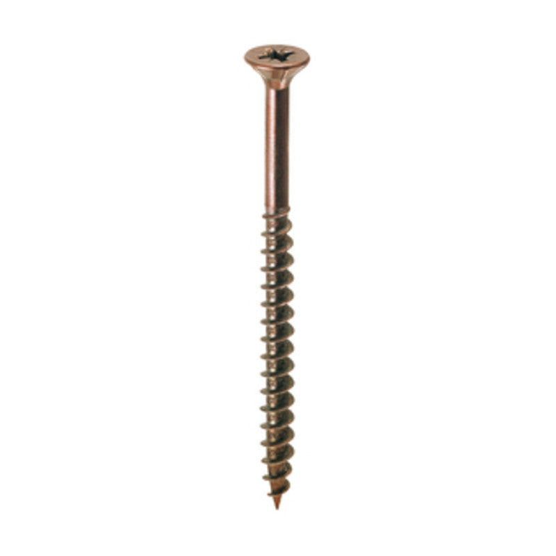 Q.TA' 2 VITE TRUCIOLARE FILETTO PARZ TSP 4 X60MM BRONZATA