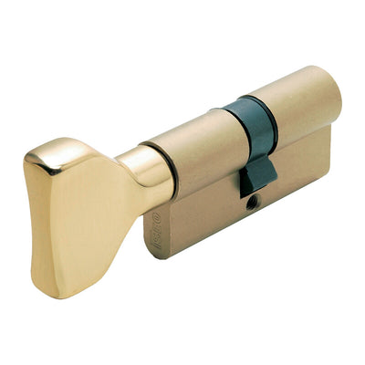 Q.TA' 1 ISEO F5 8259 CILINDRO SAG C/POM 30-30 OTTONATO C/3CH