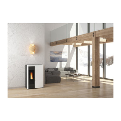 Q.TA' 1 TERMOSTUFA PELLET ERM/SLIM 14,5KW VIRNA IDRO BIANCO