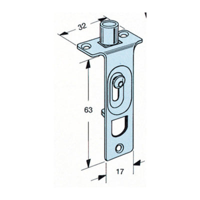 Q.TA' 50 OMGE 316 CATENACCIO ANT SCORR RULLO BUSS 10 MM