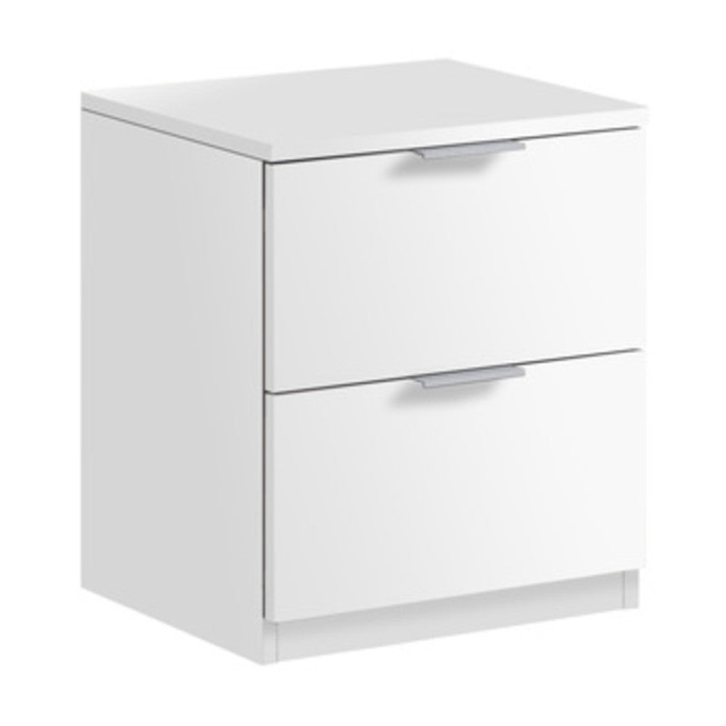 Q.TA' 1 KIT COMODINO 2 CASSETTI 46X38X34 BIANCO