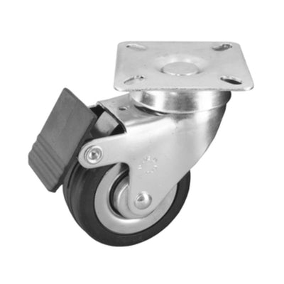 Q.TA' 8 RUOTA MOBILE D 60 MM GOMMA 160 BIS PIASTRA C/FR