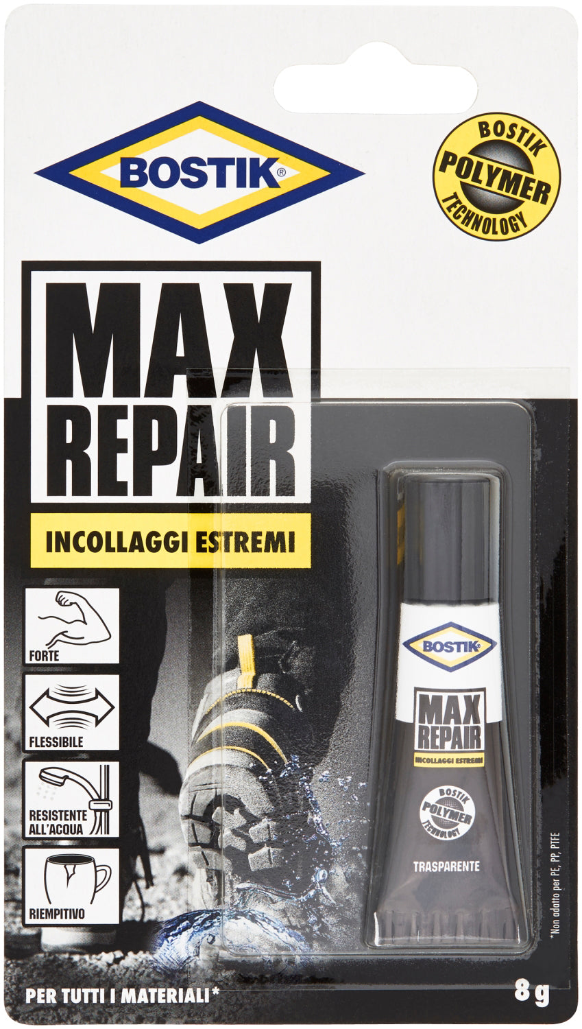 Q.TA'. 6 BOSTIK COLLA MAX REPAIR 8 G BLISTER