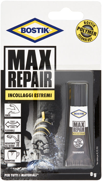 Q.TA'. 6 BOSTIK COLLA MAX REPAIR 8 G BLISTER