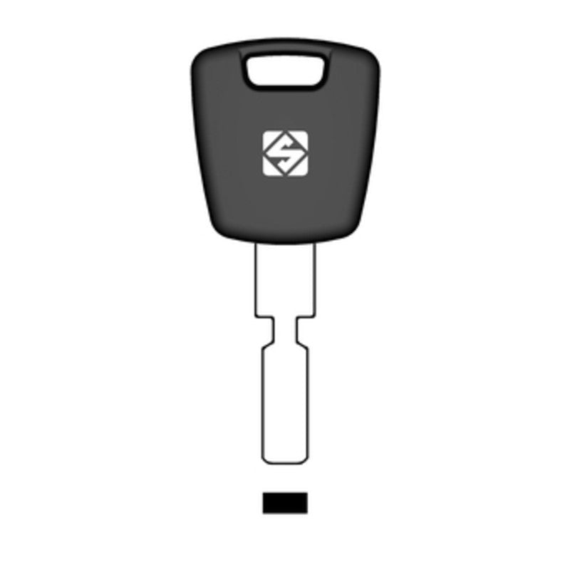 Q.TA' 2 SILCA HU71TE CHIAVE TRANSPONDER VUOTA OTTONE