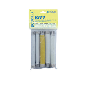 Q.TA' 1 SET 5 RACCORDI INOX ESTENSIBILI 3/4 GAS P/CALDAIA