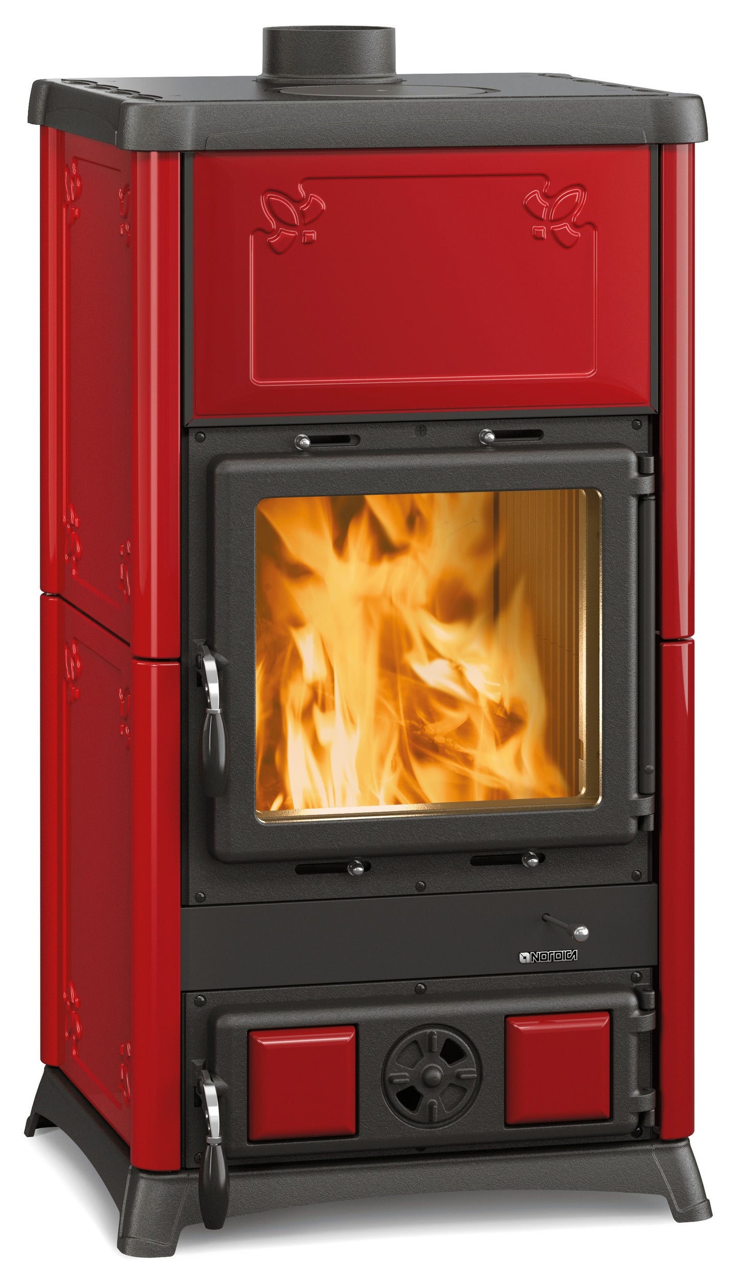 STUFA LEGNA 8.3 KW FEDORA BORDEAUX