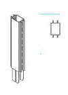 ZAF PROLUNGA X PIANT.GONDOLA GRIGIA CM7,2X47H