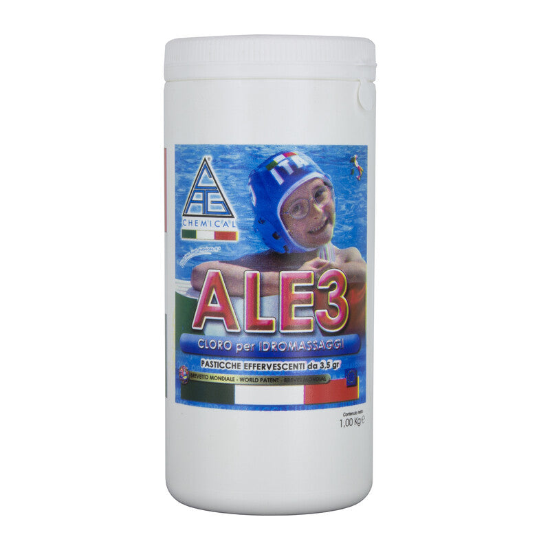 Q.TA' 1 CLORO P/PISCINA PASTIGLIE 3G EFFERVESC ALE3 1 KG