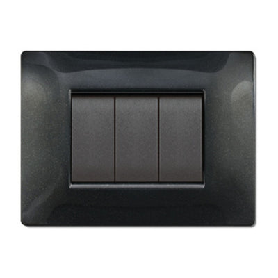 Q.TA' 1 PLACCA LIFE Q LIVING PLAST NERO GLITTERING 4P