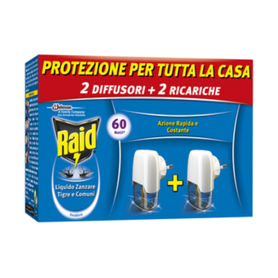 Q.TA' 12 ANTIZANZARE RAID ELETTROEM E LIQUIDO 30 NOTTI 2+2