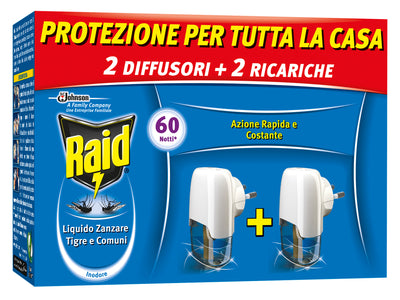 Q.TA'. 12 ANTIZANZARE RAID ELETTROEM E LIQUIDO 30 NOTTI 2+2