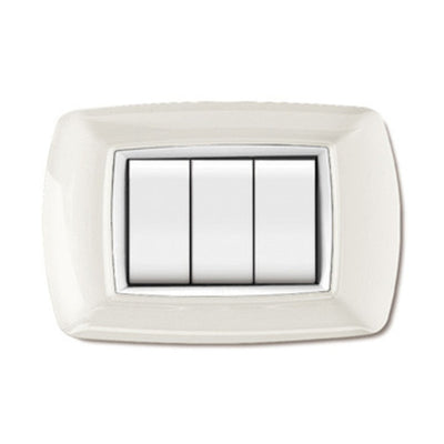 Q.TA' 10 PLACCA LIFE LIVING PLAST BIANCO 3P CORNICE BIANCO