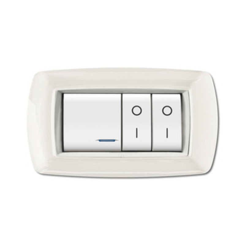 Q.TA' 1 PLACCA LIFE LIVING PLAST BIANCO 4P CORNICE BIANCO