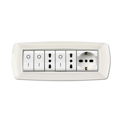 Q.TA' 1 PLACCA LIFE LIVING PLAST BIANCO 7P CORNICE BIANCO