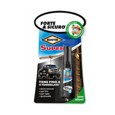 Q.TA' 12 BOSTIK SUPER FORTE SICURO ADESIVO 3 G BLISTER