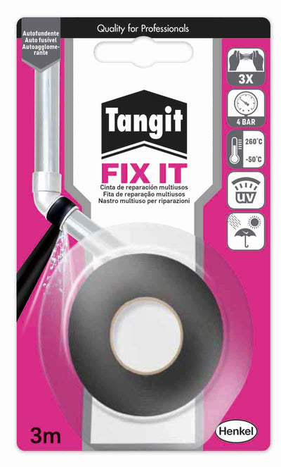 Q.TA'. 8 TANGIT NASTRO RIPARATORE TUBI FIX IT ROTOLO 3 M