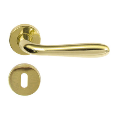 Q.TA' 2 MANIGLIA ALLUMINIO AGNONE C/BOCCHETTA ORO