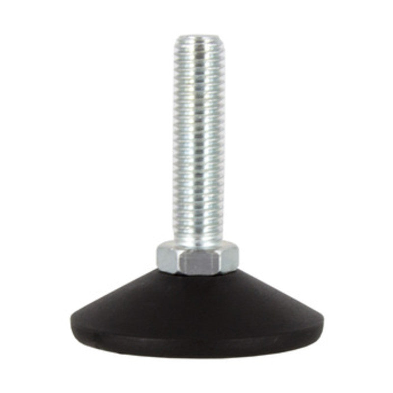 Q.TA' 50 PIEDINO REGOLABILE ACCIAIO ZINCATO MA10 X D 50 MM