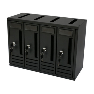 Q.TA' 1 CASSETTA POSTALE COMPO 4 42X18X30 CM ANTRACITE