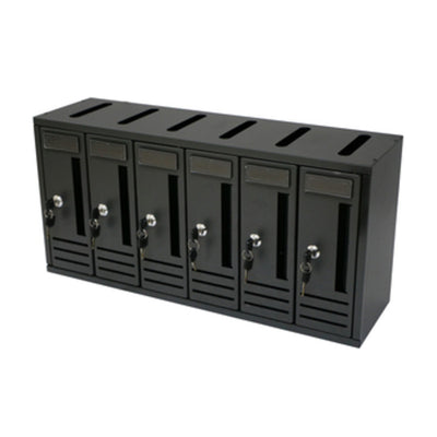 Q.TA' 1 CASSETTA POSTALE COMPO 6 62X18X30 CM ANTRACITE