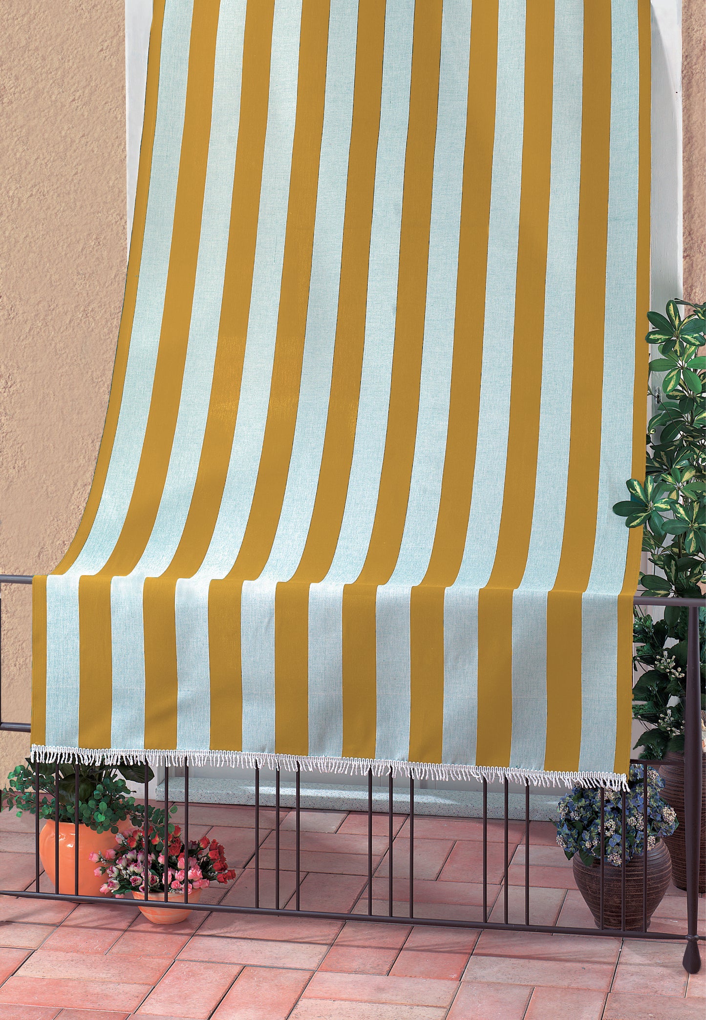 TENDA DA SOLE RIO 140XH300 CM RIGATO GIALLO