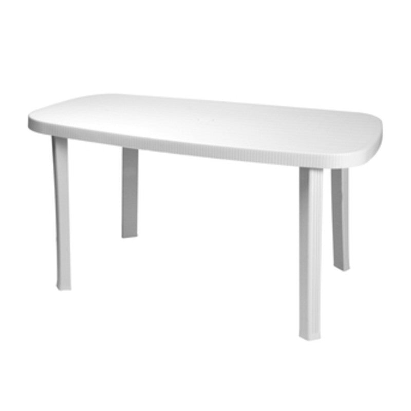 Q.TA' 1 TAVOLO GARDEN OTELLO 136X82XH72CM BIANCO