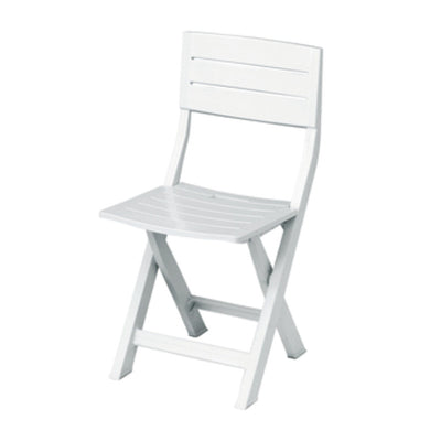 Q.TA' 4 SEDIA RESINA GILDA PIEGHEVOLE BIANCO