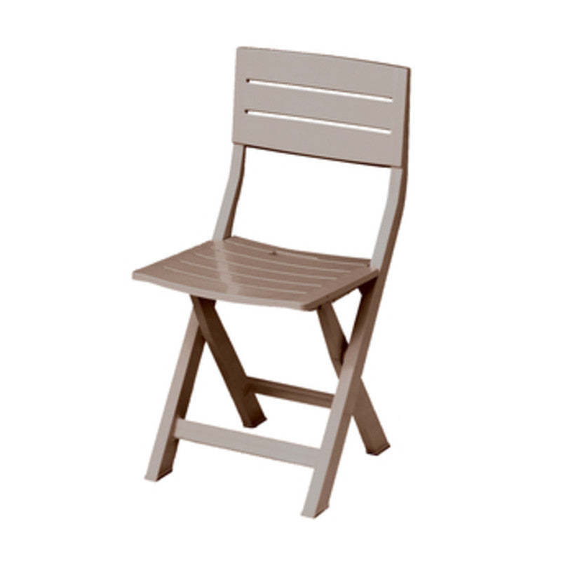 Q.TA' 4 SEDIA RESINA GILDA PIEGHEVOLE TORTORA